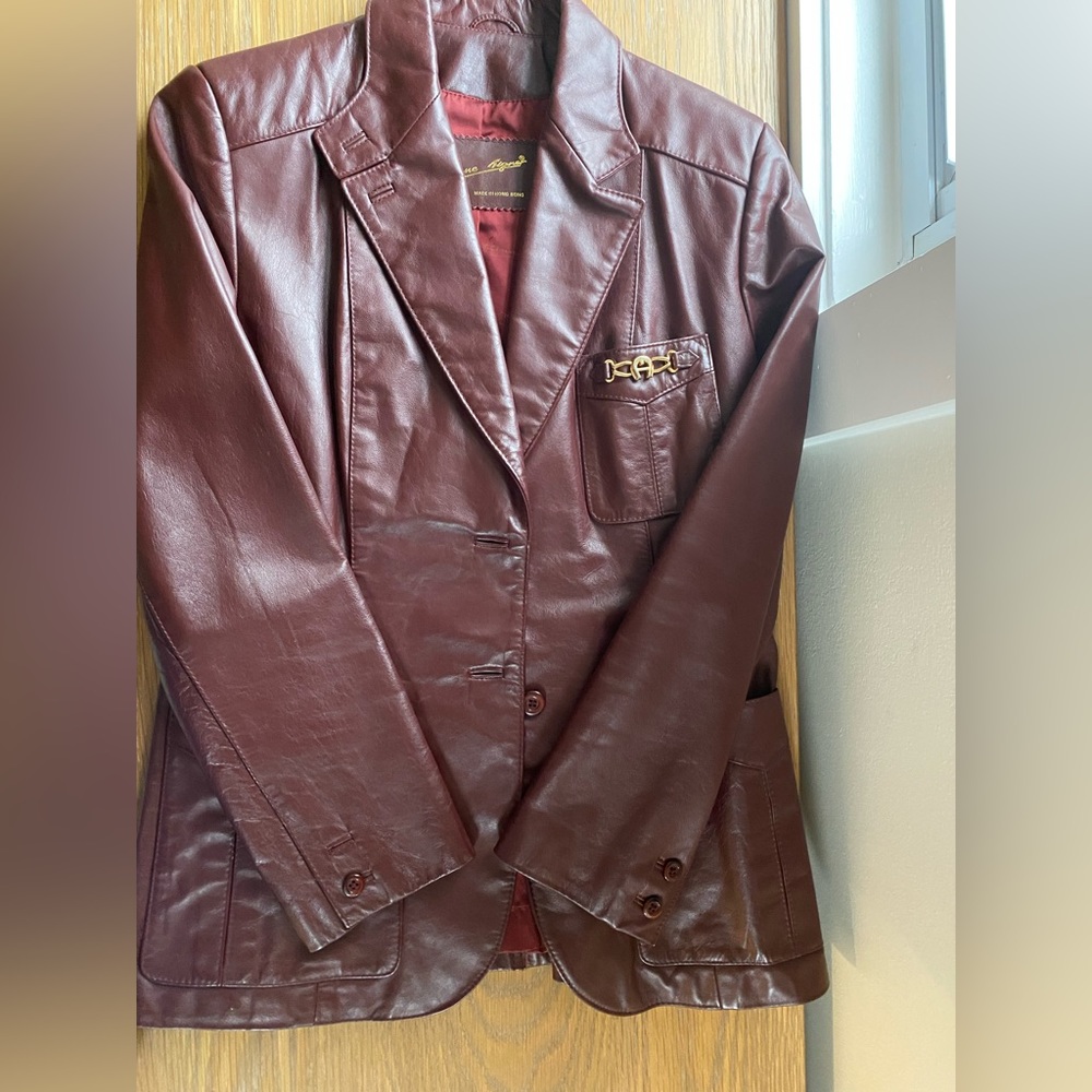 Etienne Aigner Genuine Leather Jacket